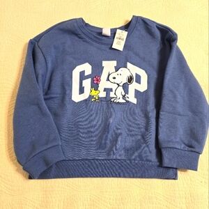 NWT Baby Gap Limited Edition Sweatshirt featuring Snoopy and Woodstock
